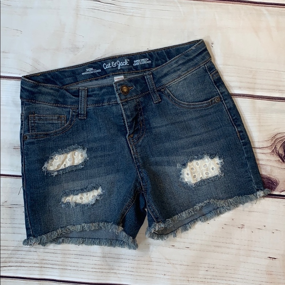 Cat and Jack blue Jean shorts